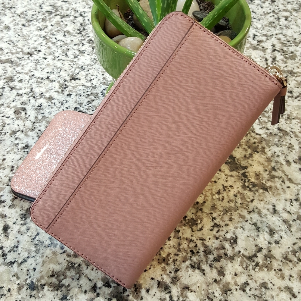 Kate Spade Large Continental Wallet Cameron Peony - Picture 3 of 4